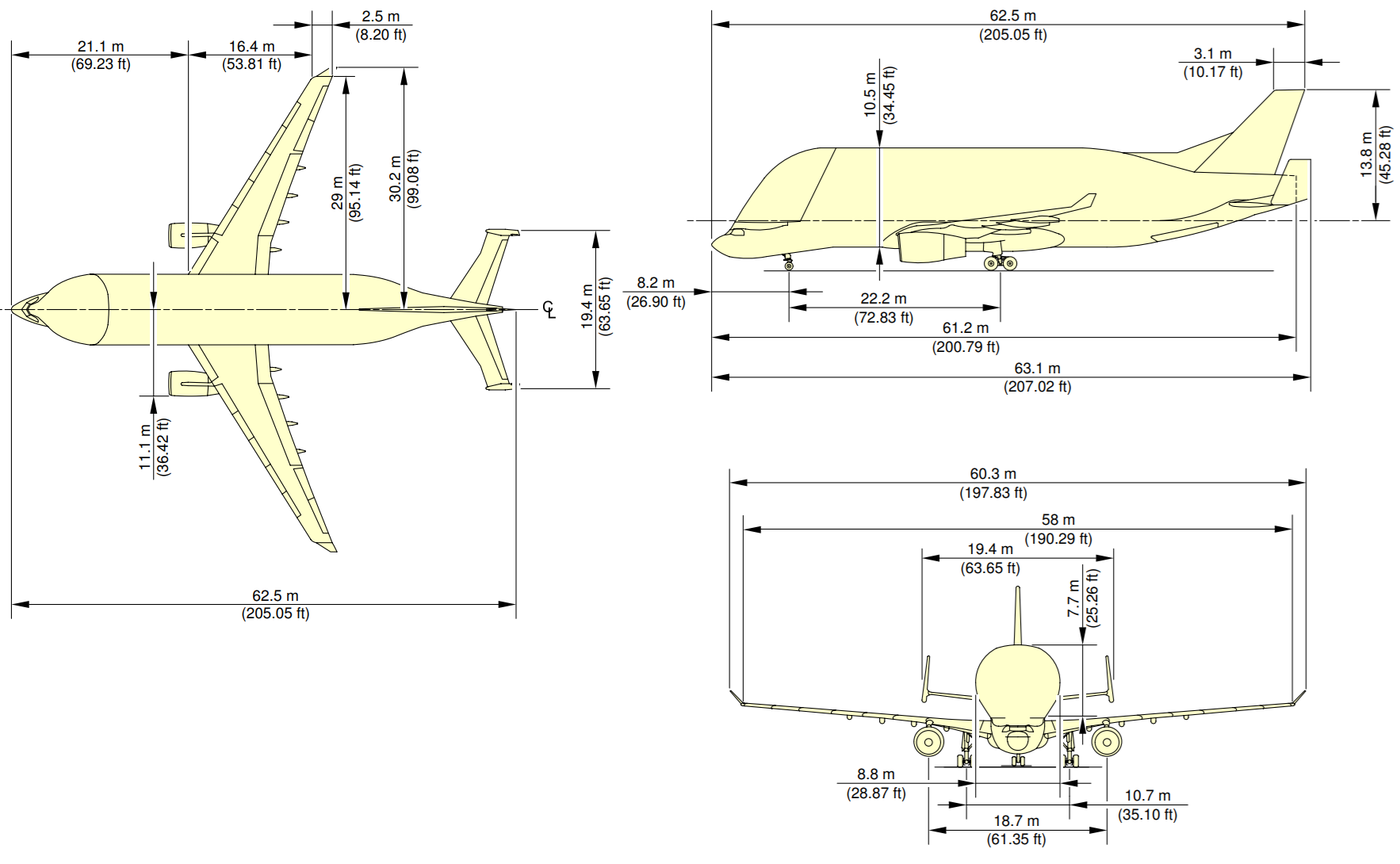 Figura 5. Vista 3D del Airbus A330-300. Nota. Adaptado de SKYbrary Aviation Safety.
